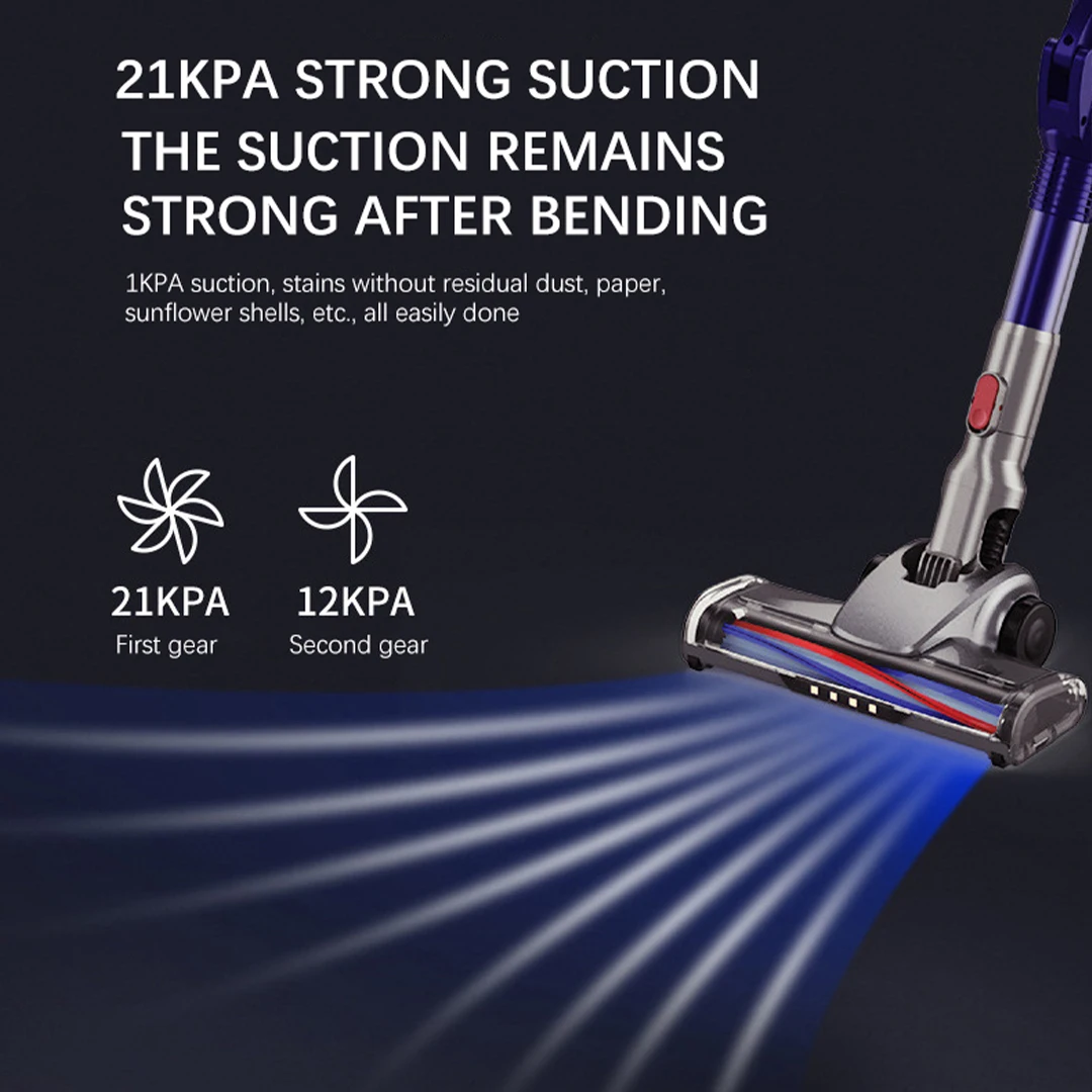 36KPA Suction Power 450W Cordless vacuum cleaners for pet home appliance  Removable Battery Handheld mop