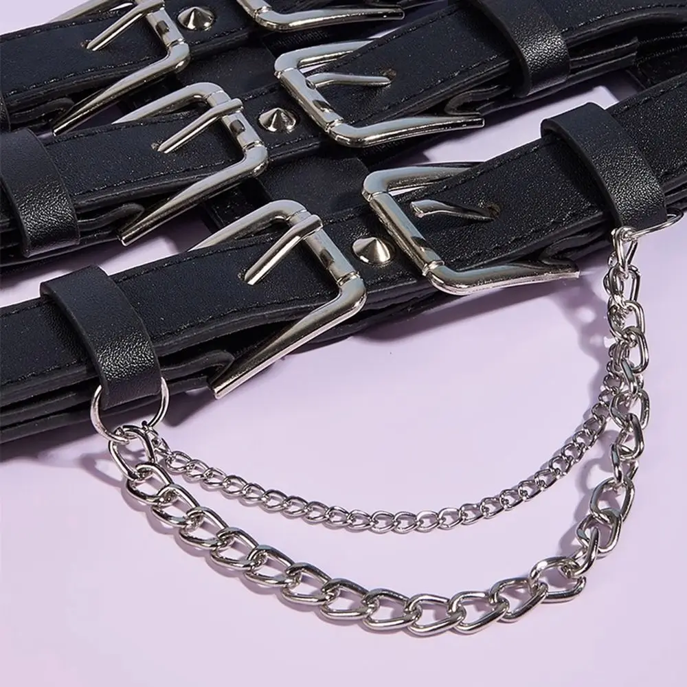 Y2K Hollow Chain Women Waist Belt Wide Belt Underbust Elastic Belt Slim Bustier Corset Waist Corset Belts Cummerbunds