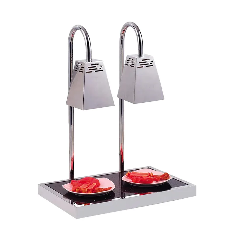 Commercial stainless steel square lamp four-head cutting table thermal insulation  sun  thermal insulation  hotel