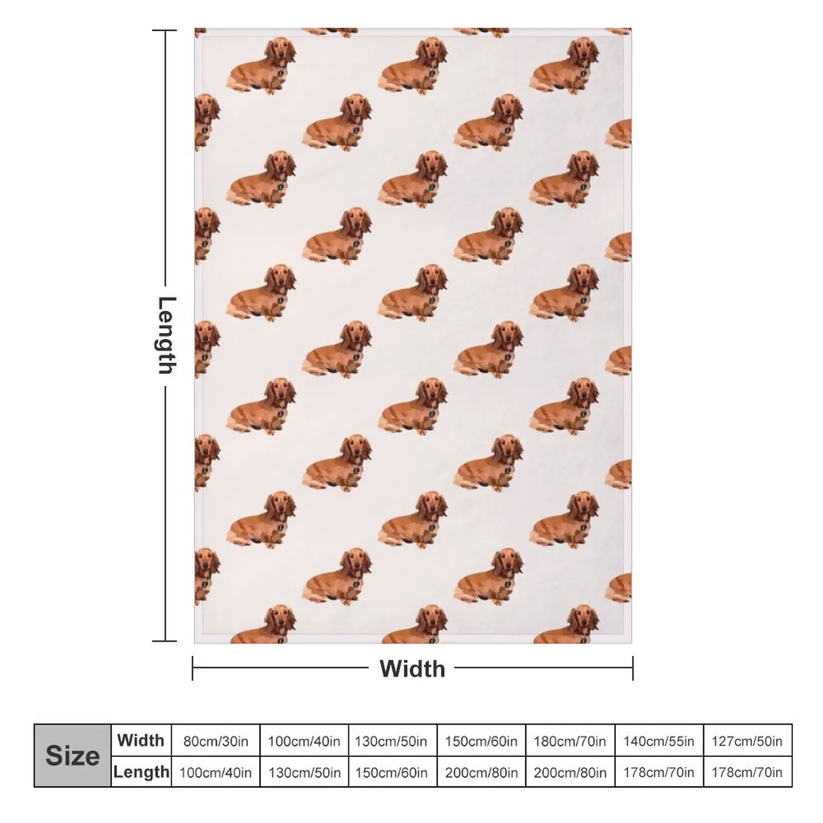 Long haired dachshund Throw Blanket Luxury Designer Thermals For Travel Decorative Throw Blankets