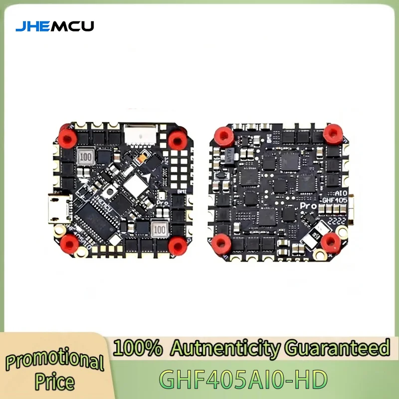 

Полетный контроллер JHEMCU GHF405AIO HD Betaflight F405 OSD с ESC 40A PWM Dshot600 2-6S для радиоуправляемых FPV-дронов и игрушек типа Toothpick