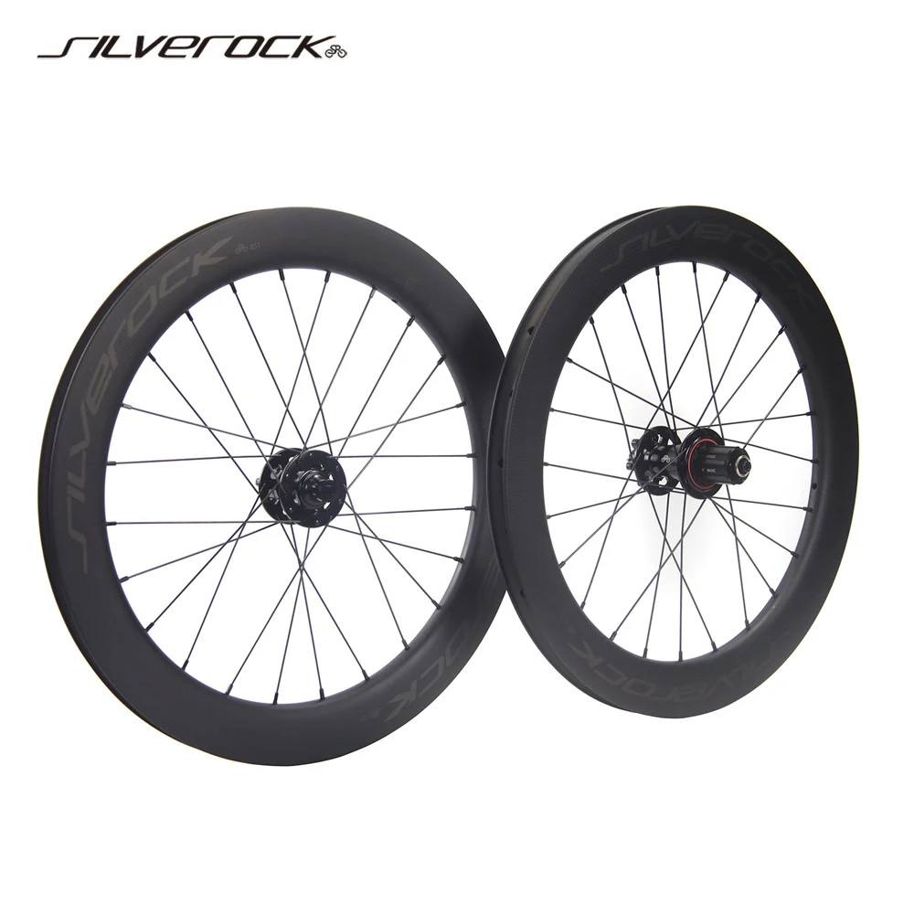 

SILVEROCK SR50C Carbon Wheels 451 20" 1 1/8" 406 Disc Brake for TERN LINK B8 Folding Bike High Profile 50mm Wheelset