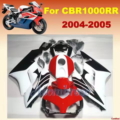 Motorcycle Fairing for Honda CBR 1000RR 2004 2005 CBR1000RR 04 05 Plastic Fairings white/red/black CN
