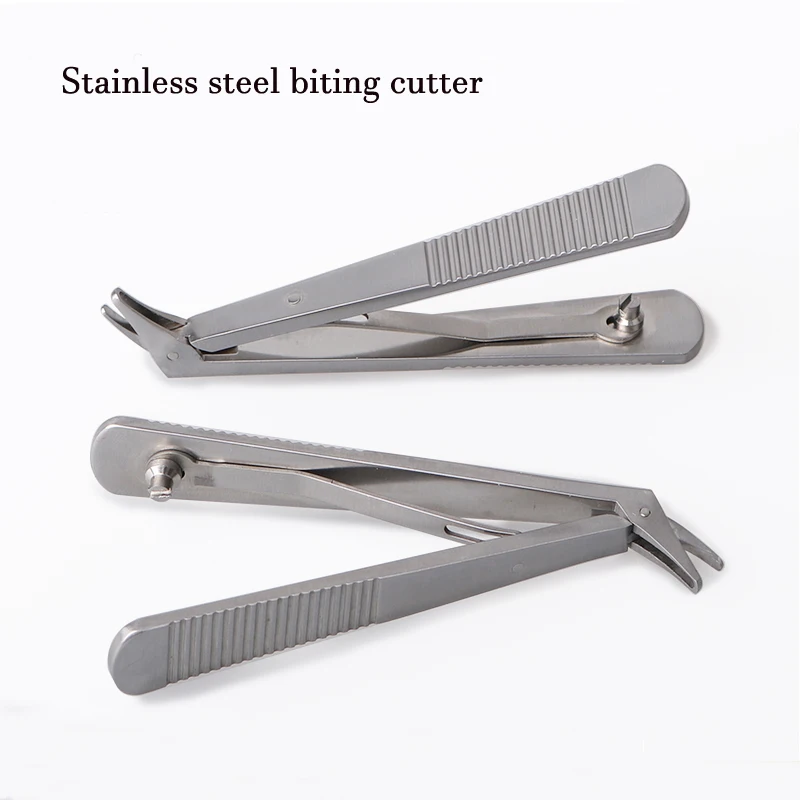 

Bird-billed elbow stainless steel scleral occlusal cutter, press-type occlusal cutter, 1.5mm - 2.0mm ophthalmic instrument