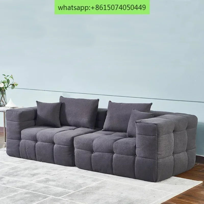 Popular marshmallow fabric sofa can be vacuum compressed sofa pure sponge