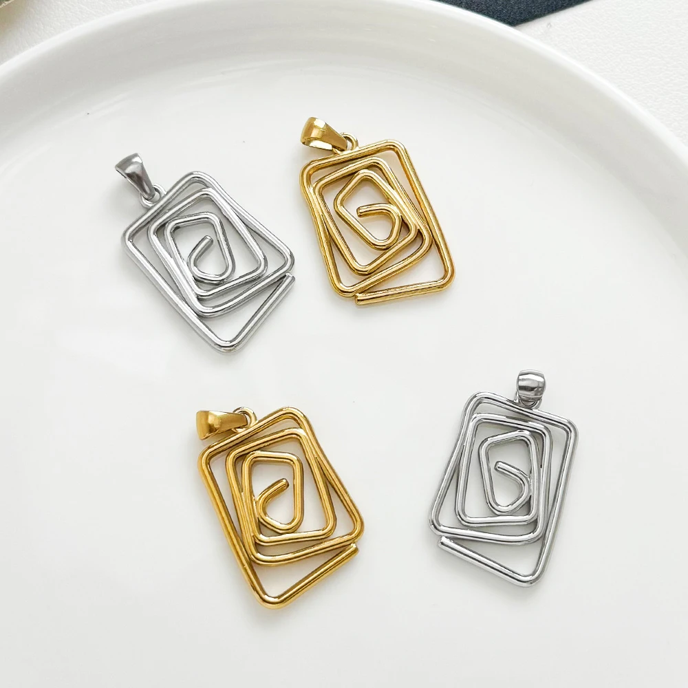 

Cordial Design 50Pcs 19*33MM Jewelry Accessories/Stainless Steel Charms/Hand Made/Geometry Shape/DIY Necklace Pendant #195148