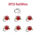 6 piezas rojas