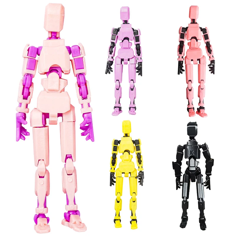 Robot Action Figure 3D Printed With Full Articulation For Stop Motion Animation 13 Action Figure Dummy Small ornaments