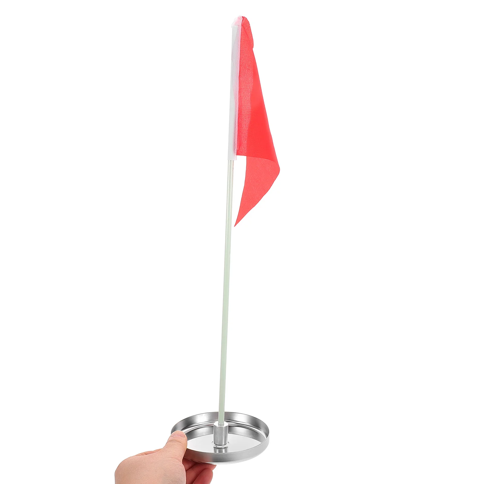 

Stainless Steel Golf Hole Cup Backyard Putting Green Practice Metal Cup Flag Skill Improvement Trainer Device Accessory Aid