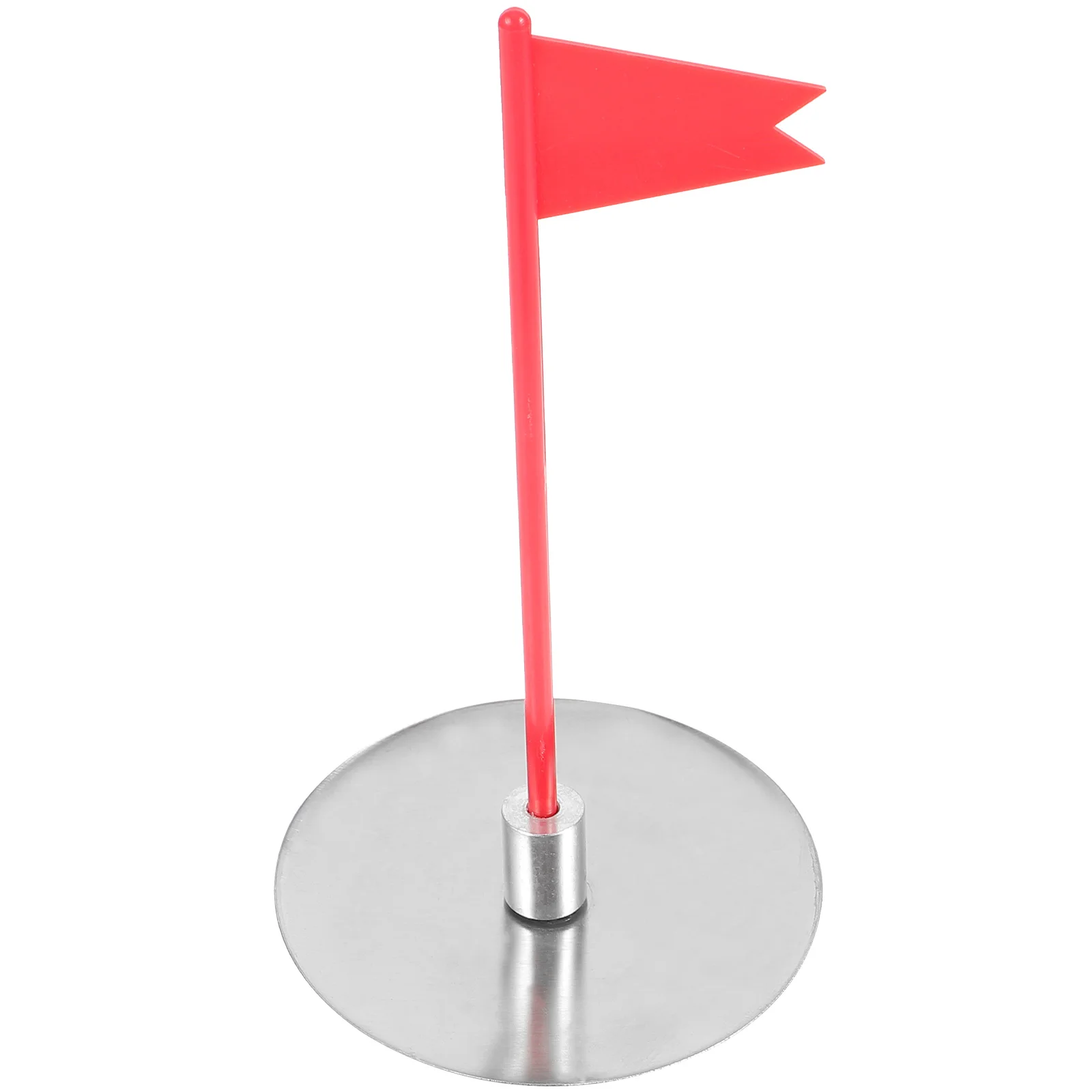 

1 set Red Plastic Hole Flag with Stainless Steel Cup Portable Practice Putting Aid for Men Putting Cups Women Game