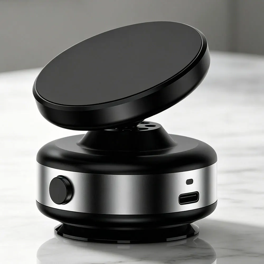 Desktop Magnetic Phone Holder 360° Rotatable Vacuum Car Dashboard Stand For iPhone 17 15 14 13 Samsung Xiaomi Cellphone Bracket