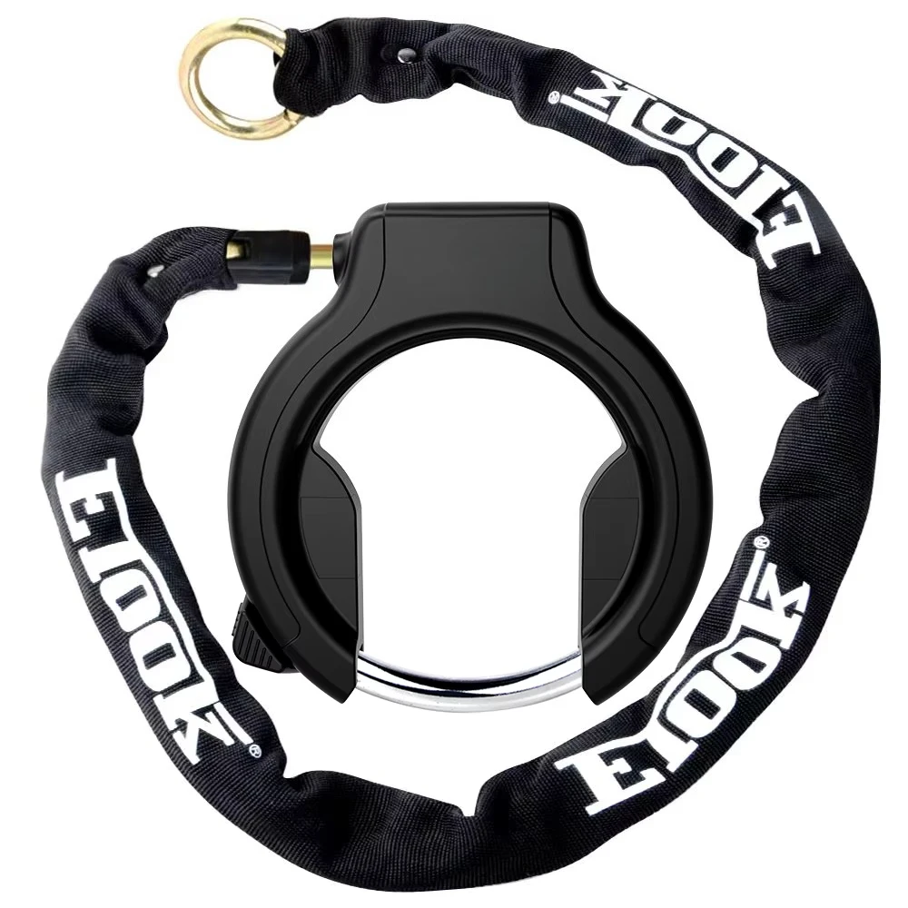 Mountain Tire Bicycle Frame Lock Bicycle Horseshoe Lock With Steel Cable Plug-in
