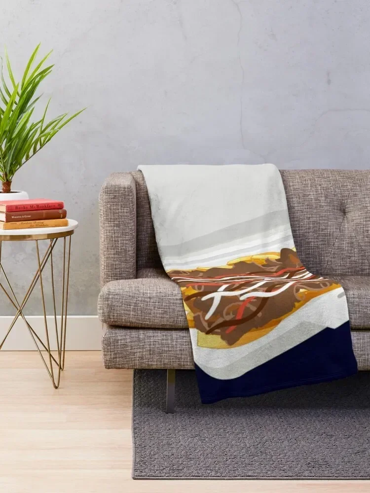 Halal Snack Pack (HSP) Throw Blanket Vintage Bed Fashionable bed plaid Blankets