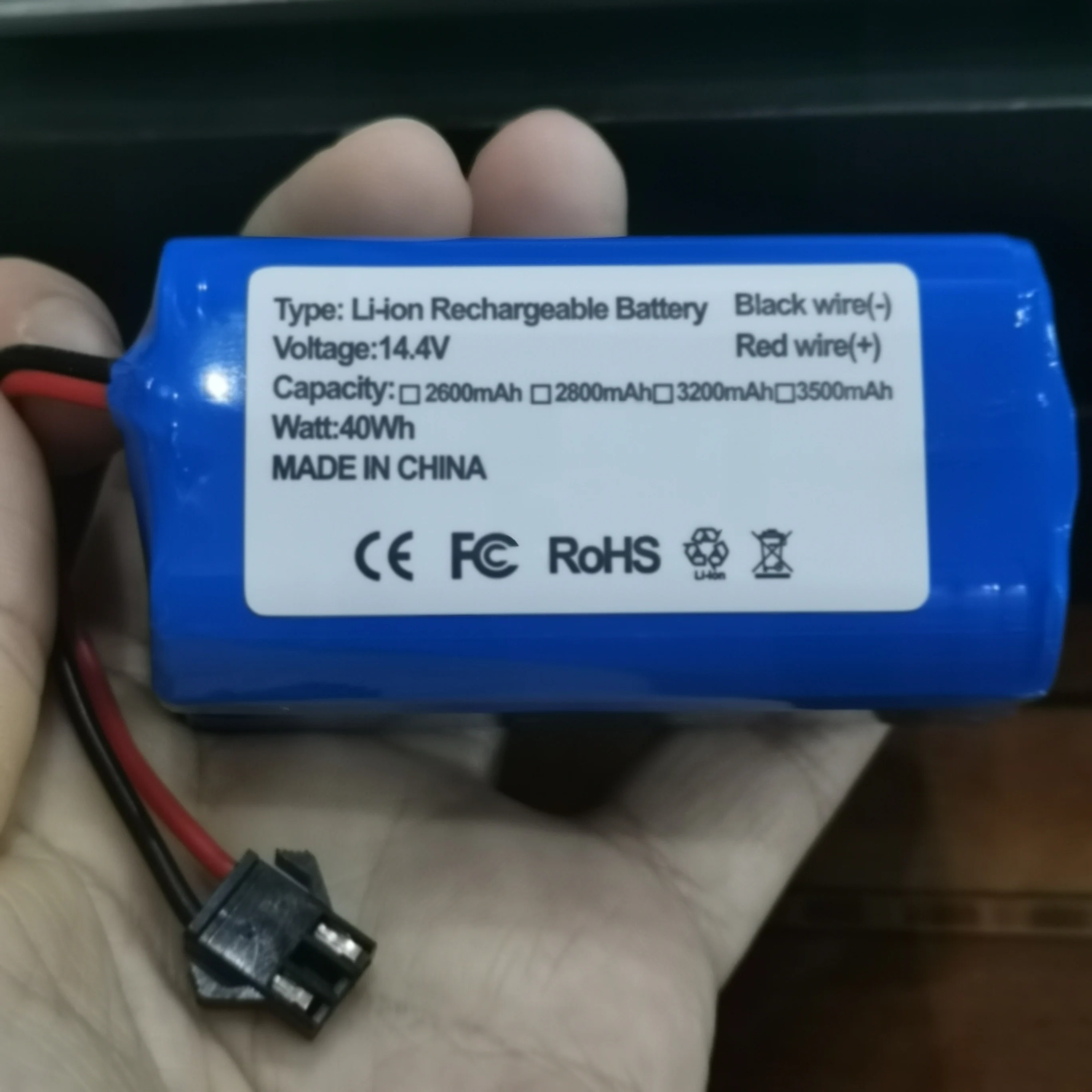 

New For Lydsto YM-G2D-W03 CMICR18650F8M7-4S1P Battery 2600mah