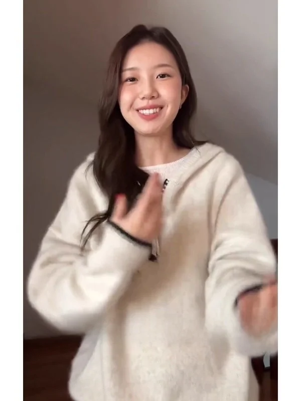 Femmes tricots à capuche longue Sve paresseux Sle automne hiver nouveauté décontracté haut de gamme sensation coupe ample confortable pull