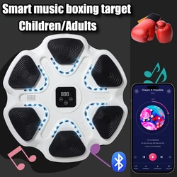 2024 Smart Music Boxing Machine Adult/Children Sports LED Luminous Boxing Bag Relaxation Response Training Sandbag Punching Bag