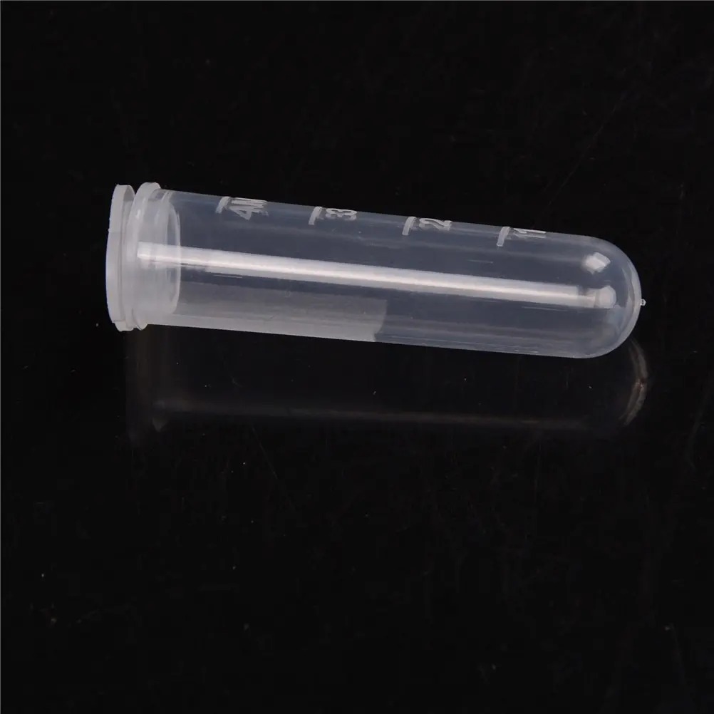 30PCS 5ML Laboratório Suprimentos Amostra Transparente Micro Plastic Centrifuge Tube Test Tube Clip Laboratório Recipiente Tampa