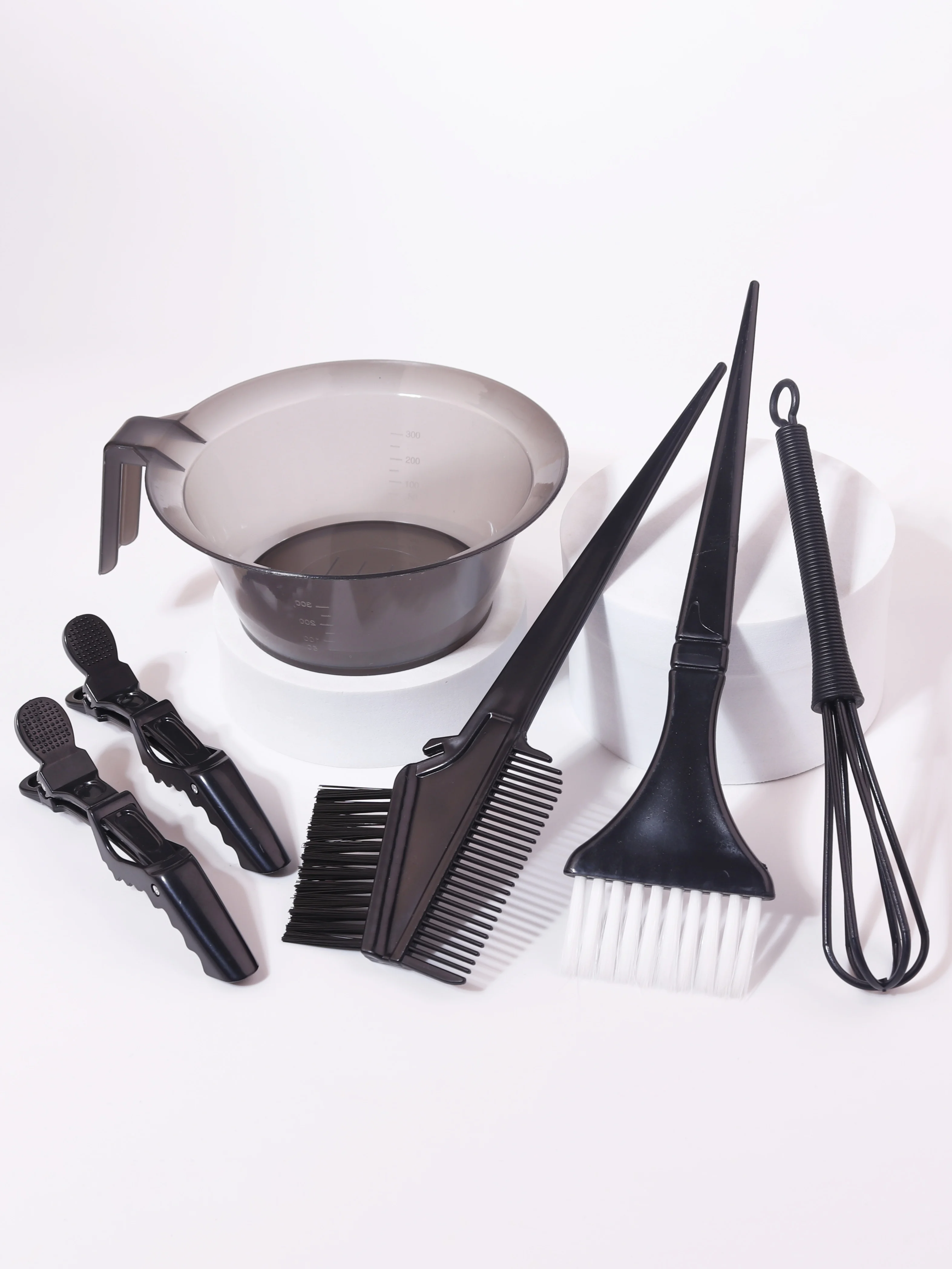 6PCS Professional Salon Hair Dye Set, Hair Dye Bowl, Hair Dye Brush, Color Mixer, Hair Clip, DIY Hair Dye Styling Tool