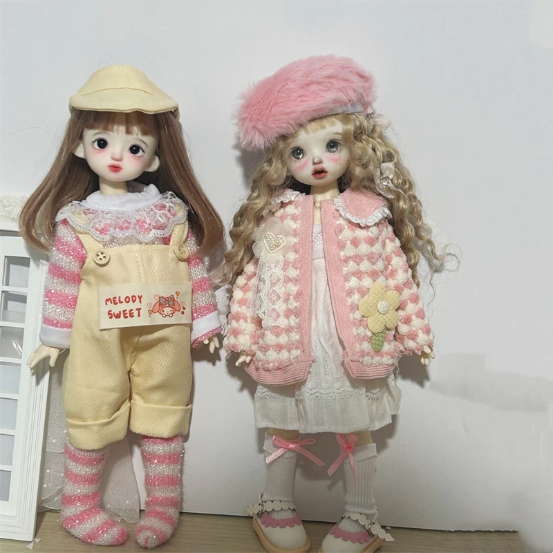 

BJD doll clothes suitable for 1/6 size Dress suit rabbit uniform college style clothes set doll accessories (4 points)