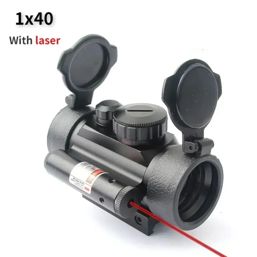 

2024 New 1X40 2X40 3X42 3X44RD Tactical Hunting Red Green Dot Sight Scope Optics Riflescope Fit 11/20mm Rail Collimator Sight