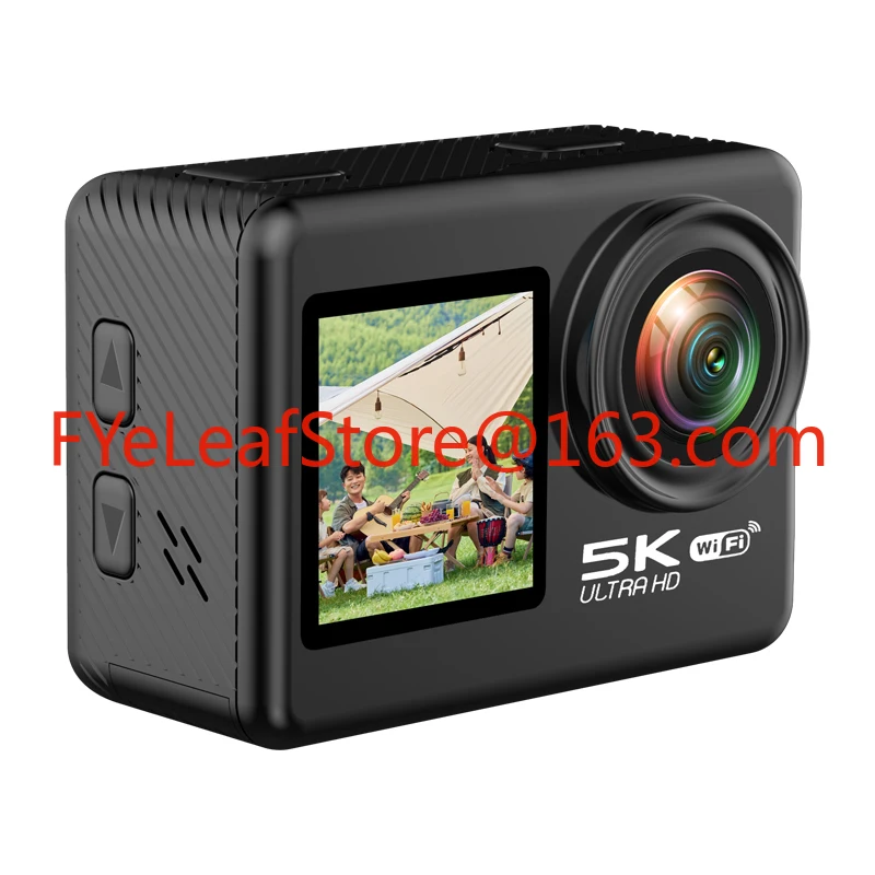 5K action camera super clear WIFI two-color screen 2.0 inches 30 FPS video selfie EIS anti-shake IP68 30m waterproof sports