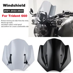 For Trident 660 Windscreen For Triumph Trident660 2021 2022 2023 Motorcycle Windshield Baffle Air Wind Deflectors