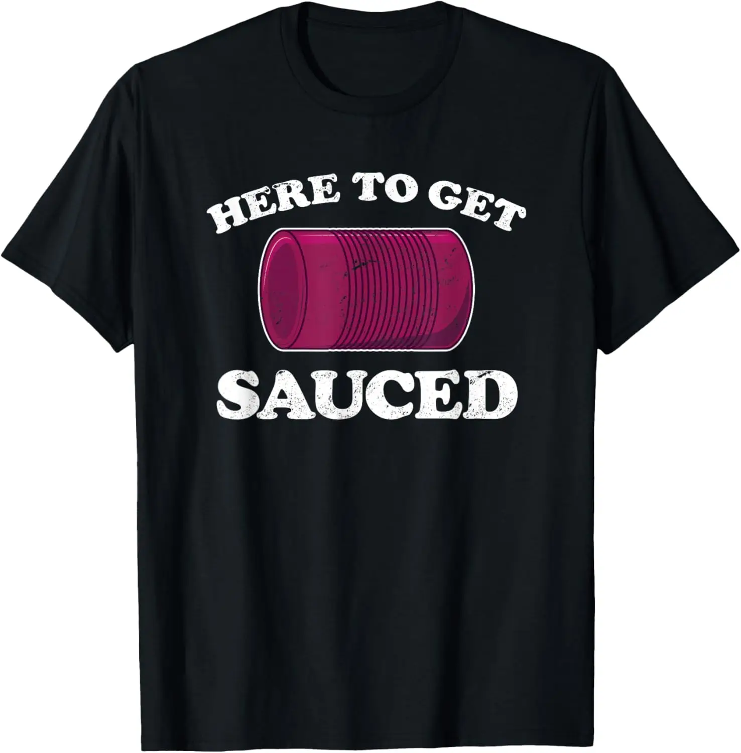 Here to Get Sauced, divertida camiseta de Acción de Gracias con salsa de arándanos