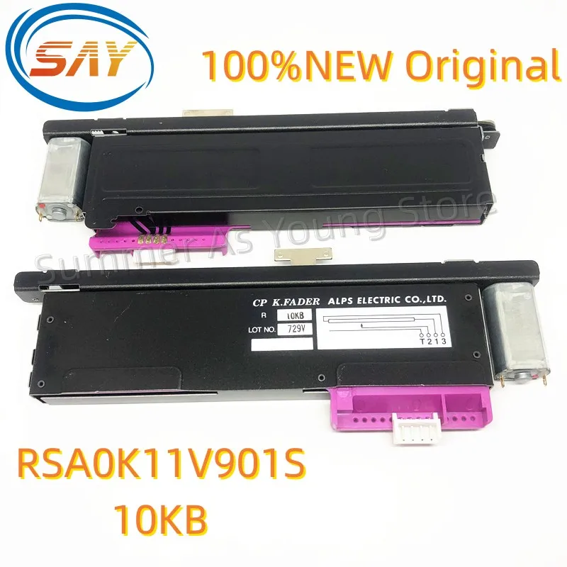 

100%New Original CP K.FADER ALPS ELECTRIC CO, LTD 10KB B10K 13MM T-handle with Motor Rail Fader NC Taiwan Slide Potentiometer