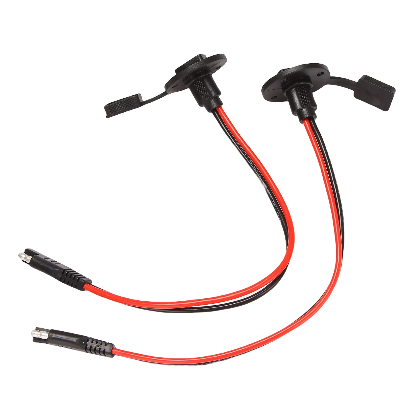 A20Q-SAE Power Socket Side Wall Port 10AWG Solar Panel Flush Mount Connector Plug Cable For Solar Generator Battery