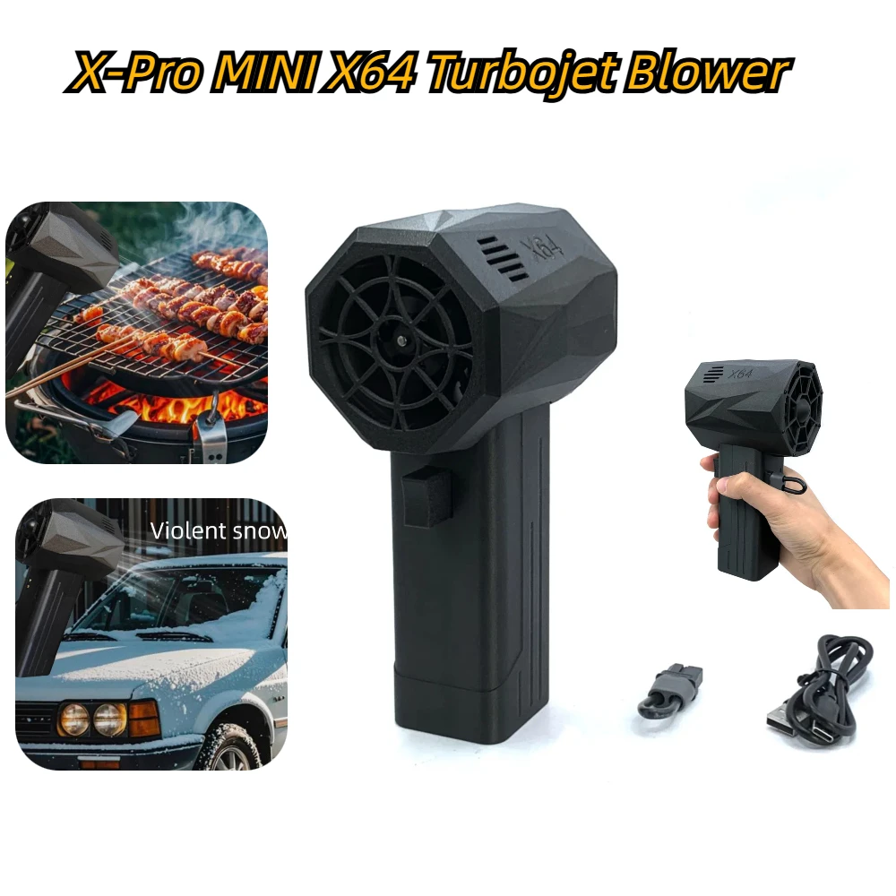 

X-Pro MINI X64 turbojet blower, violent turbofan, 64mm high-speed air duct fan, brushless motor, thrust 1400g