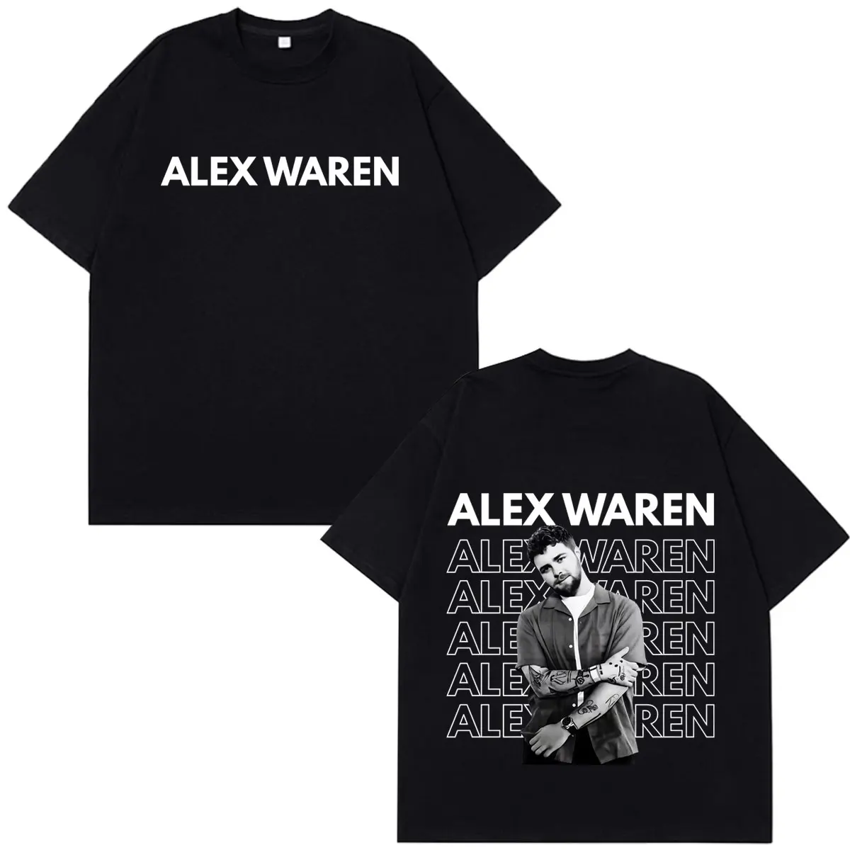 Singer Alex Warren Album 2026 Tour T-shirts Men Women Hip-hop T-shirt Short-sleeved Loose Casual Oversized T-shirts Streetwear