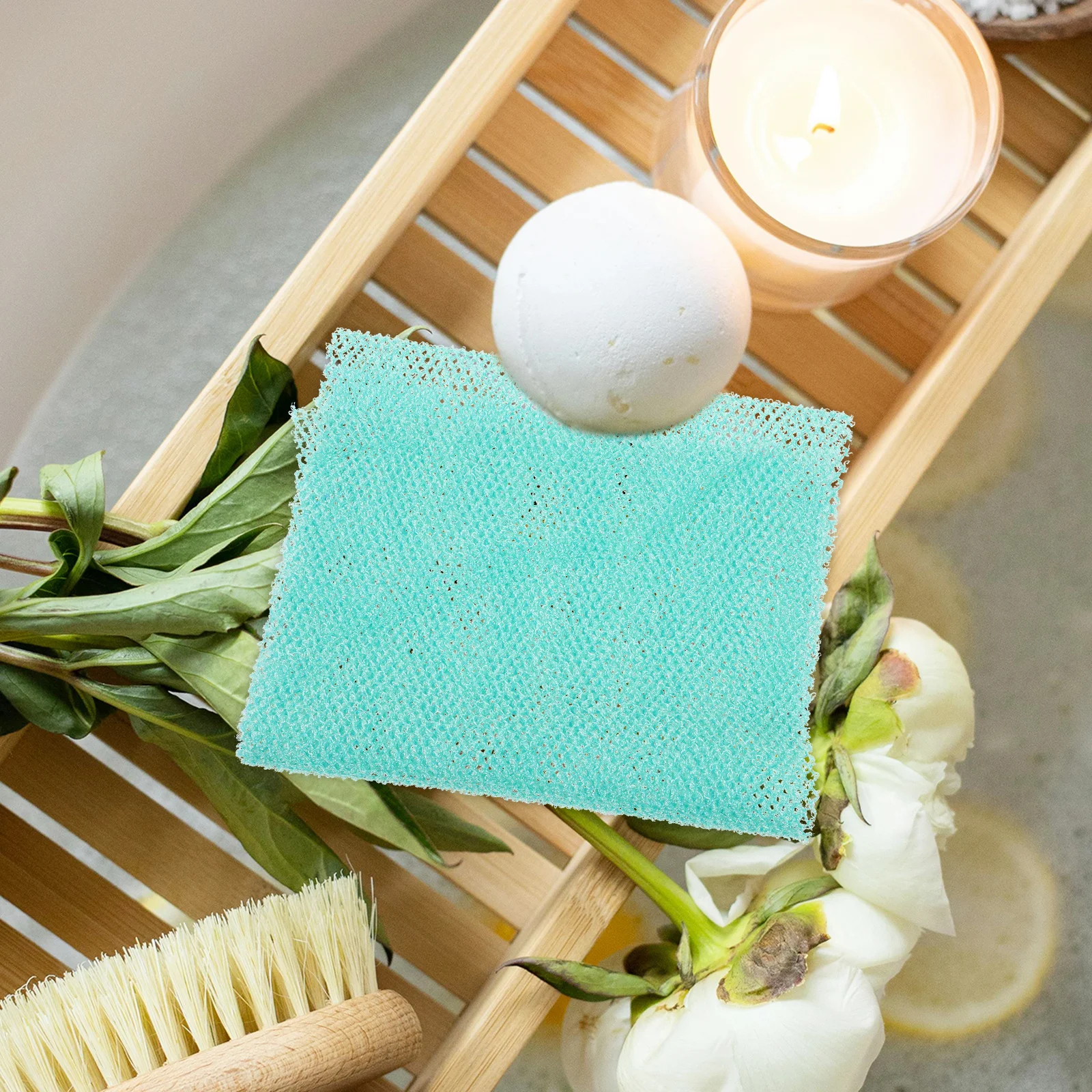 

3pcs Chinlon Mesh Bath Body Scrubber Exfoliating Back Washcloth Portable Skin Brush Cleansing Shower Tool For Men Women African