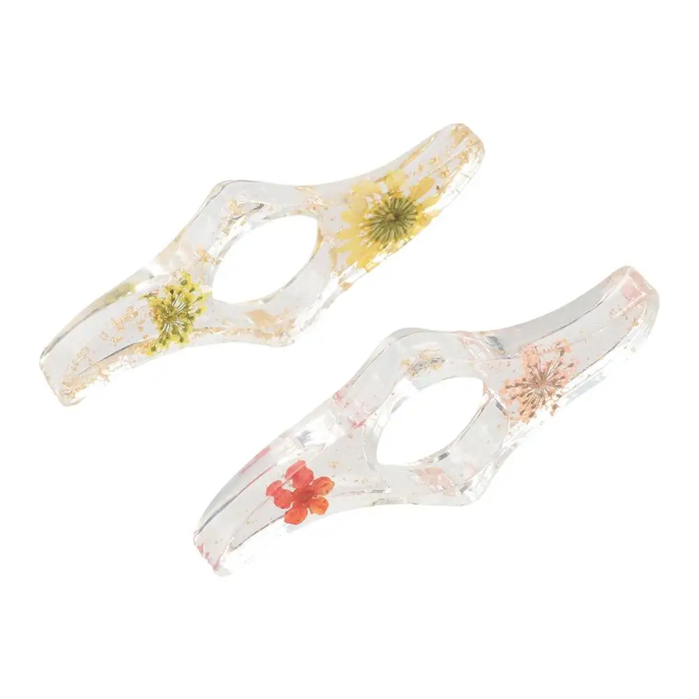 Acrylic Thumb Book Support Multi-function Dried Flower Thumb Book Brace Colorful Spreader Book Page Holders Reading Supplies