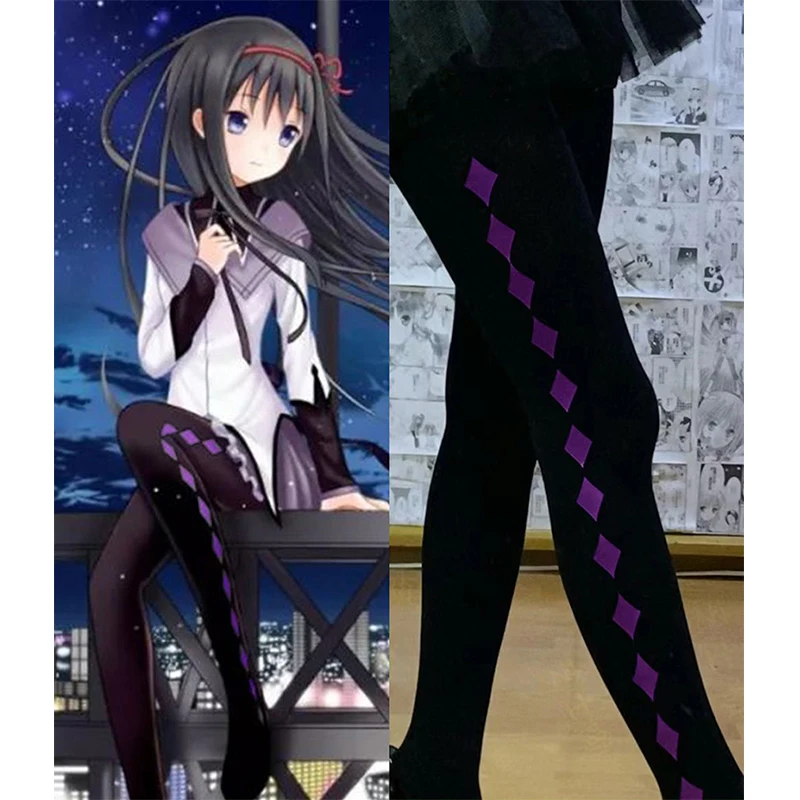 

Magica Akemi Homura Cosplay Stockings Casual Socks High Over Knee Stocking Anime Costume Halloween Props Accessories