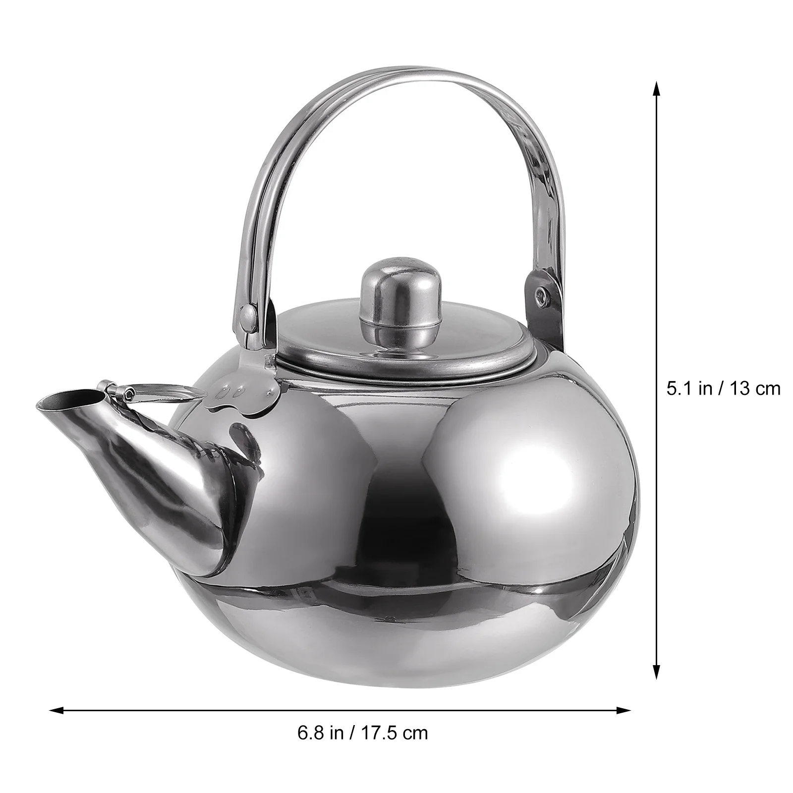 

1Pcs Stainless Steel Thickened Tea Kettle Large Capacity Teapot Portable Tea Filter Screen for Home Teapot Teakettle