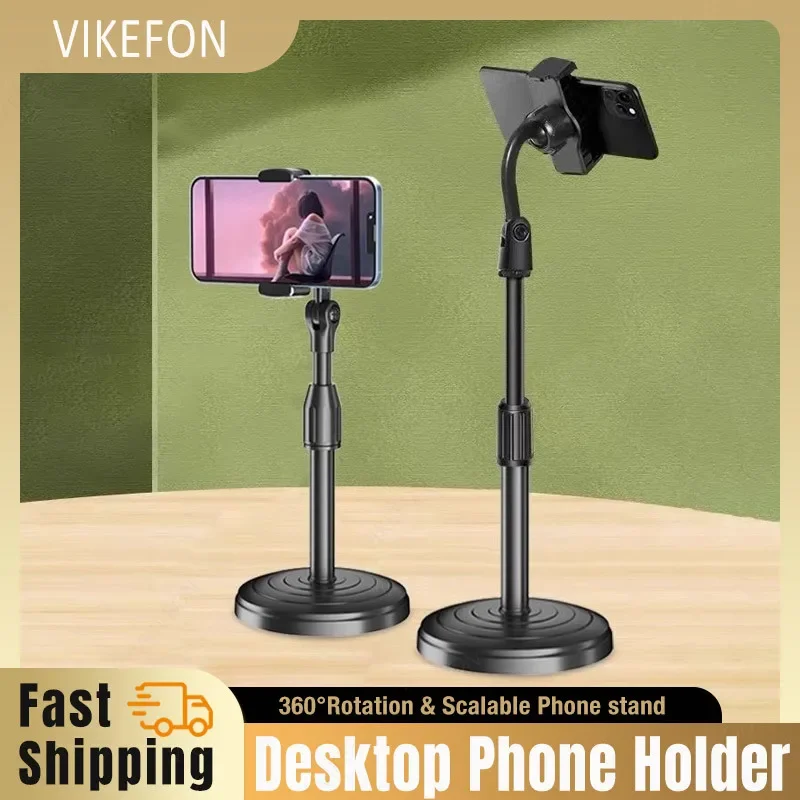 

Desktop Phone Holder Scalable 360° Rotation Lazy Cell Live Stand Adjustable Mount For iPhone Samsung Xiaomi Smartphones Bracket