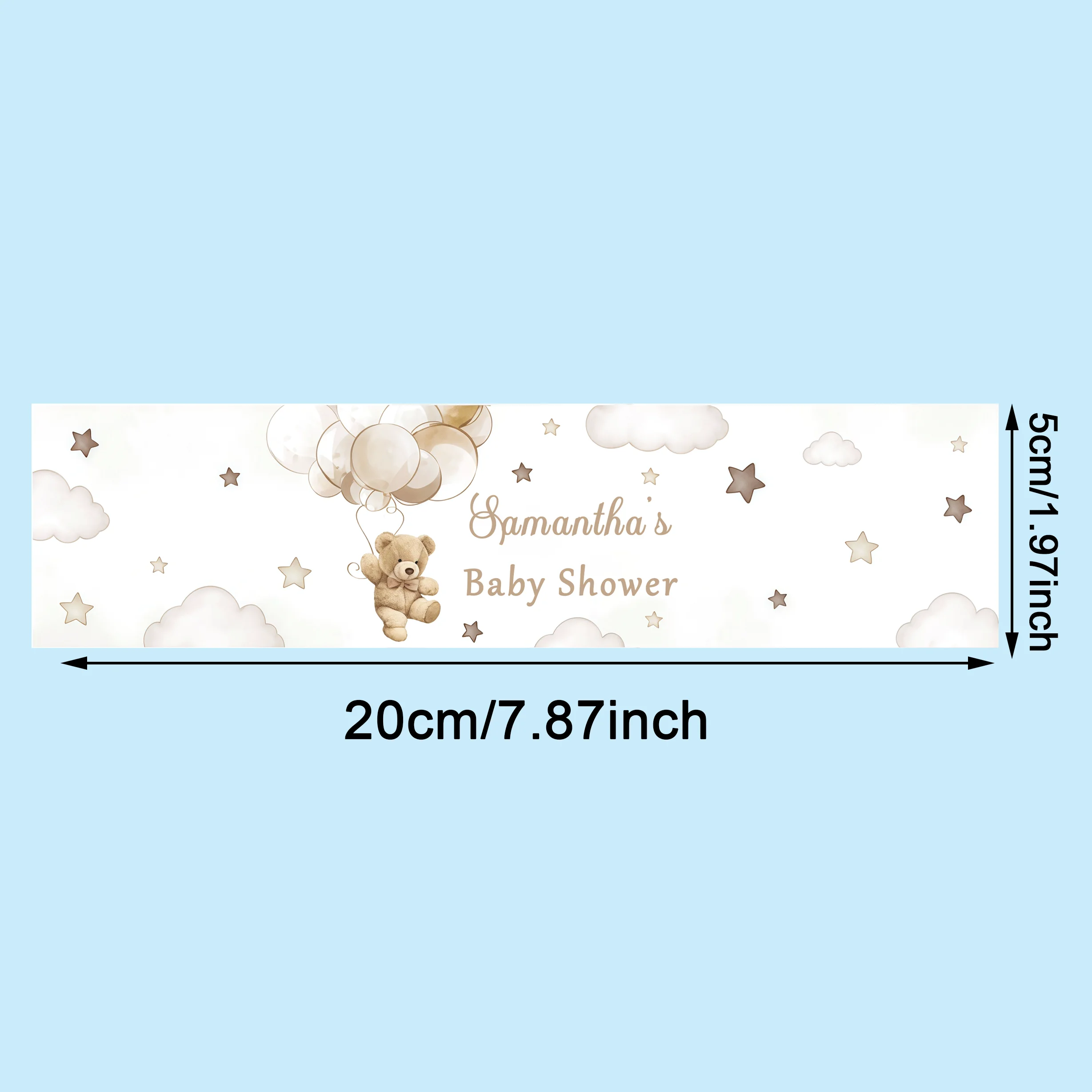 Custom Water Bottle Stickers, Baptism Stickers, Universal Labels, Simple Design, Custom Name and Date, Baptism Stickers, Holiday Gift Stickers, Birthday Stickers/Wedding Stickers