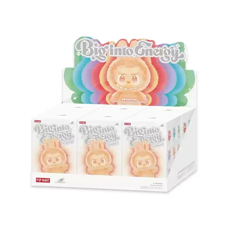 

Labubu 1:1 High Quality 3rd Generation Series Front High-Energy V3 Vinyl Face Plush Toy Series Blind Box Heartbeat Macaron 3rd