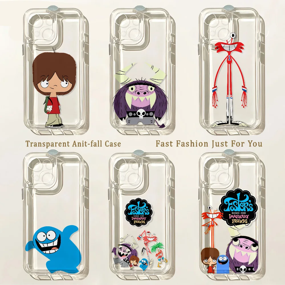 Cartoon F-Foster's Home Hot Phone Case For Samsung Galaxy S26 S25 S24 S23 S22 S21 S20 FE Note20 Note10 Edge Plus Ultra Lite 5G