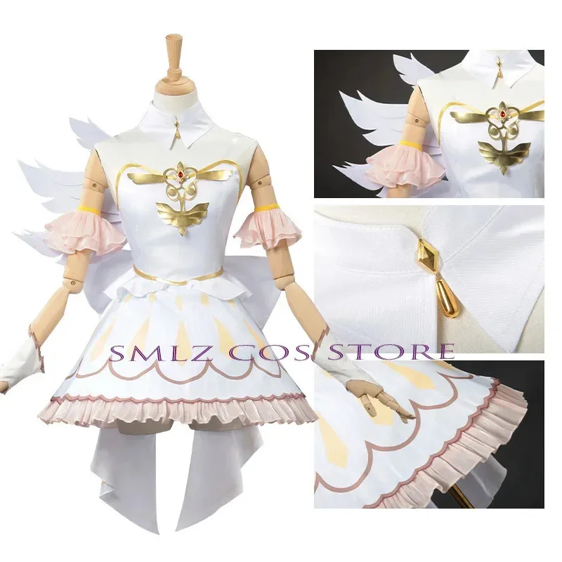 Pjsk Akiyama Mizuki Cosplay Anime ¡Escenario colorido! Disfraz Premium Pass Akiyama Mizuki Angel vestido traje de Halloween mujer