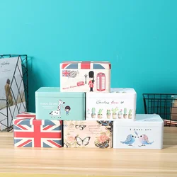 Color Pencil Box Desktop Creative Single Double Layer Tinplate Stationery Box Sundry Stationery Finishing Box Iron Boxs