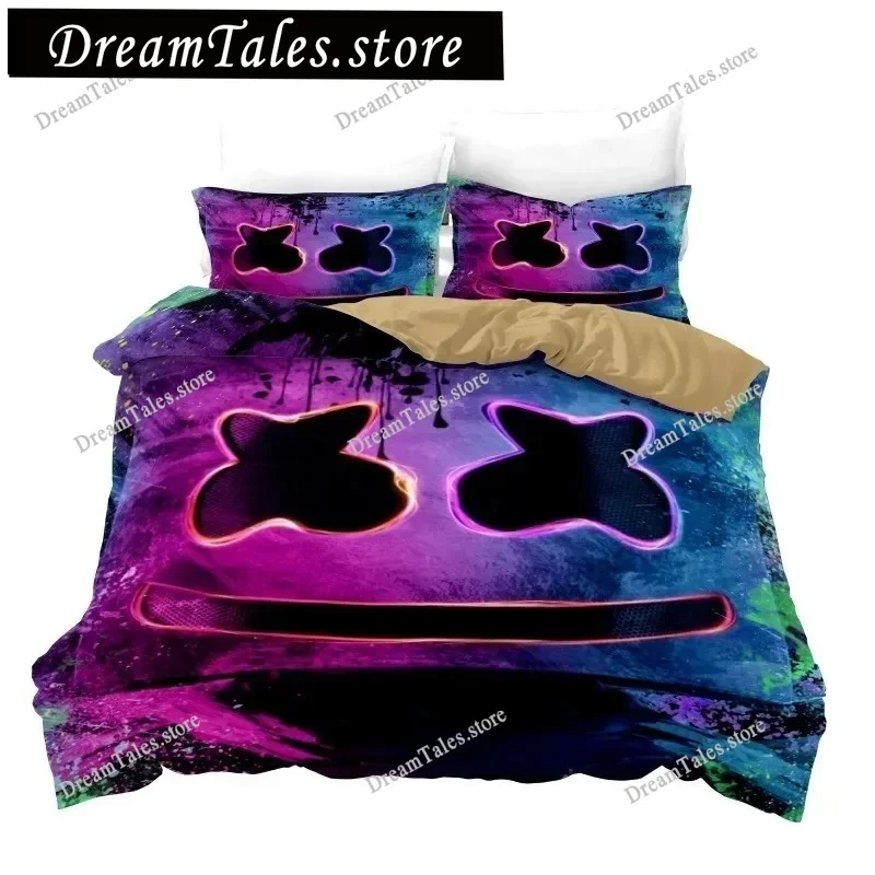 

New Single-sided Printed Series DJ Digital Printing Duvet Cover Bedding Set Comfortable Breathable Sheet Comforter Bed Set
