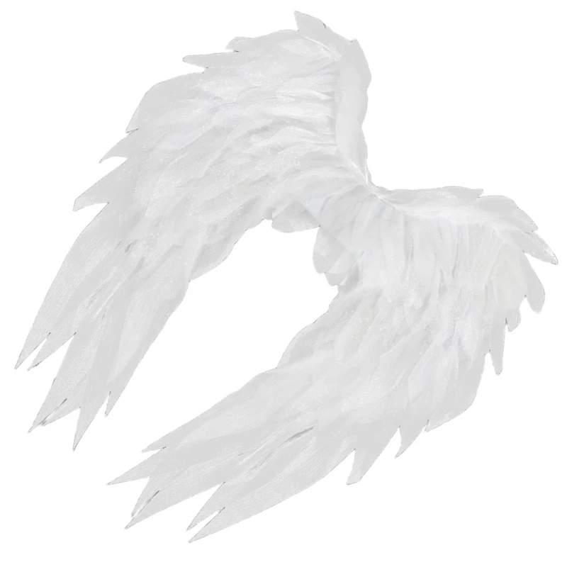 

Детальный костюм с перьями, крыло, черно-белый вариант, профессиональный аксессуар для косплея, ролевая игра, событие