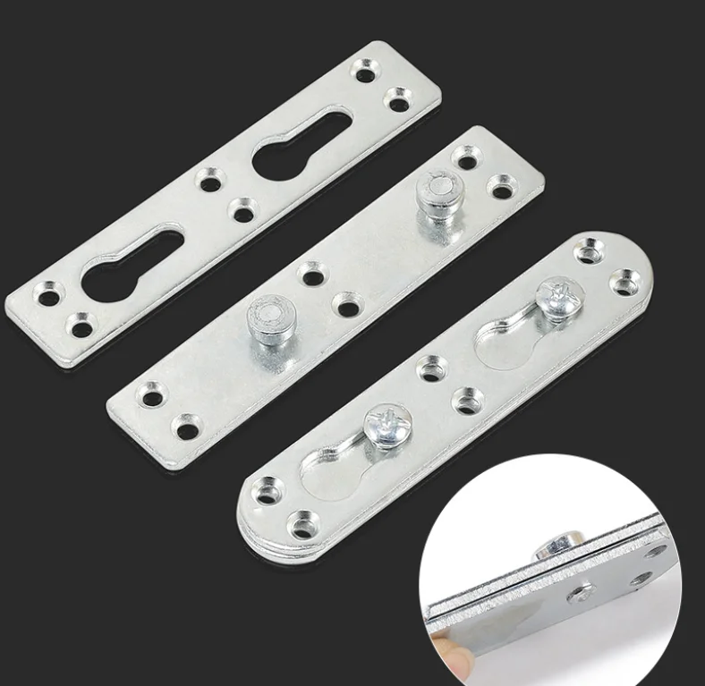 

Thickened Double-Nail Bed Hanger Hardware Accessories Connectors Invisible Hanging Plate Bed Hinge Bed Hook Hanger With Screws