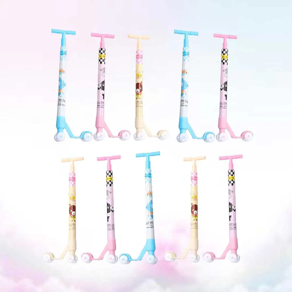

10 Pcs Scooter Ballpoint Pen Creative Bike Pens Gift Writing Stationery Gifts Quick Dry School Supplies Student