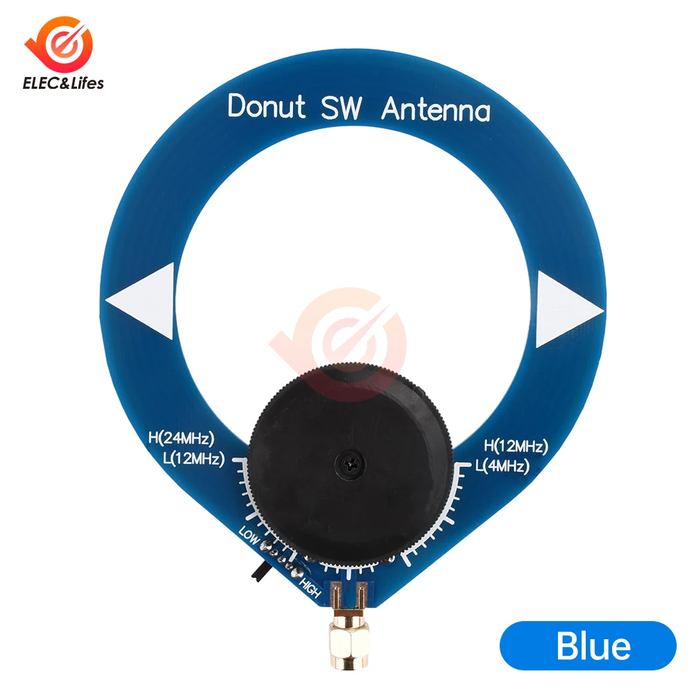 Antenna di ricezione a banda larga Donut 10k-180MHz Antenna a onde corte SW 4-24MHz 500-2000kHzAM Modulo antenna ad anello per antenna a onde medie