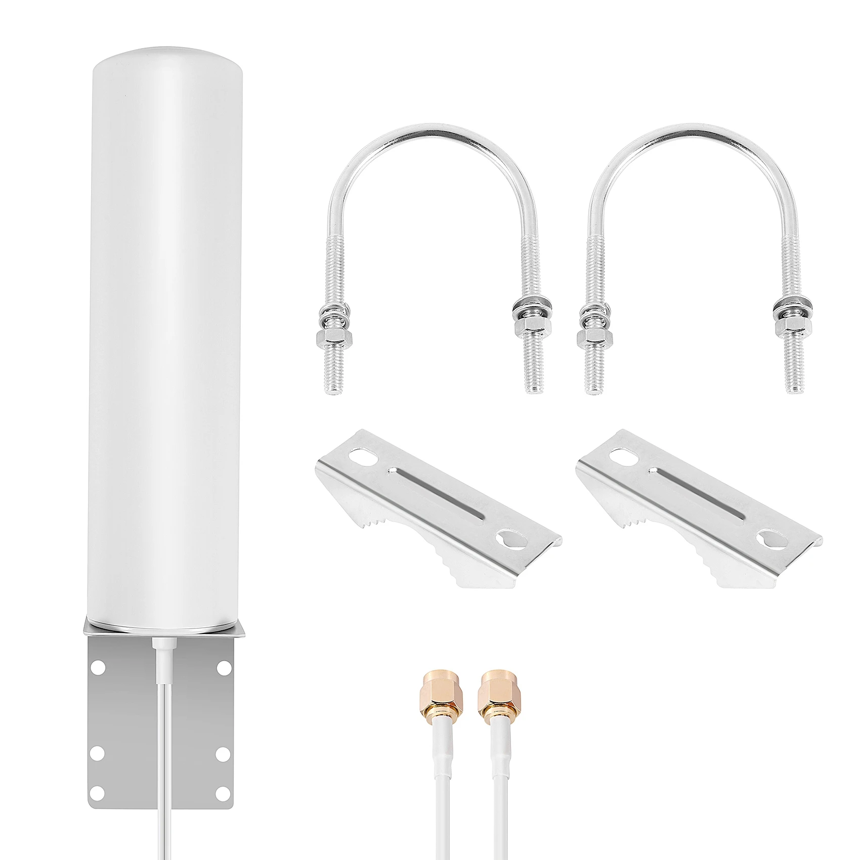 3G 4G LTE External Antenna Outdoor with 5M Dual SlIder SMA Connector for 3G 4G Router