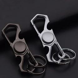 Multi-Functional Metal Fidget Spinner Keychain Adult Antistress Fidget Toys Hand Spinner Bottle Opener Car Key Holder Men's Gift