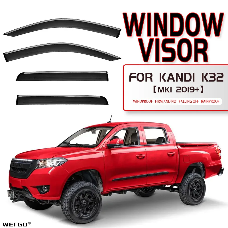 

For Kandi K32 2019+ Car Window Visor Awning Shelters Windshield Side Window Rain Guard Shade Auto Accessories Car Styling