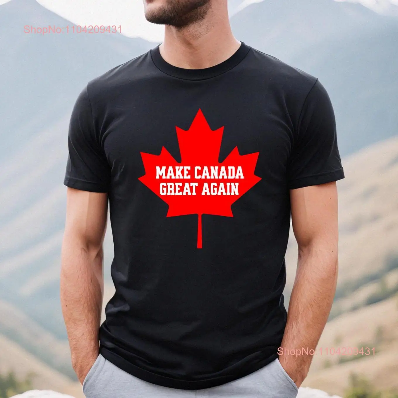 Maple MAGA Canada 51st State Cotton  T Shirt long or short sleeves